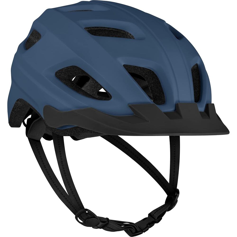 New Adult Bike Helmet with LED Safety Light, Adjustable Dial & Removable Visor